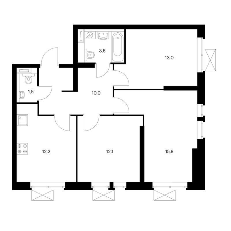 ЖК «Большая Очаковская 2» в районе ЗАО от официального застройщика ГК ПИК | Naydikvartiru.ru